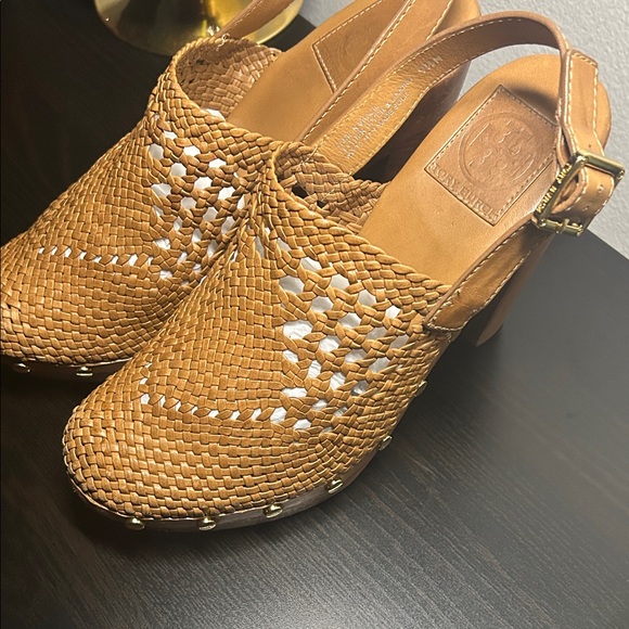 Tory Burch Shoes - Tory Burch Woven TanWomen's Slingback Shoes(better4thick ft!) send offers pls!!